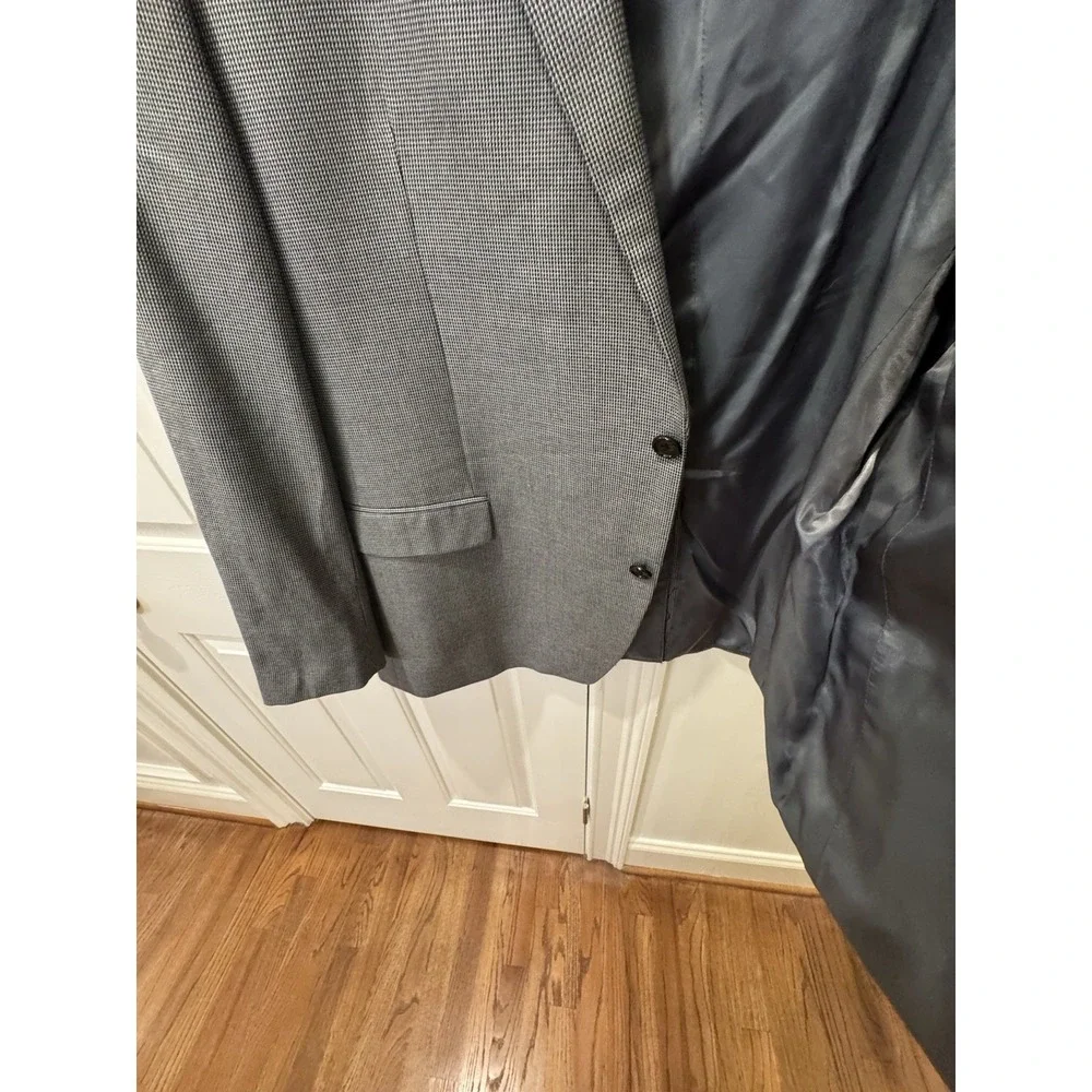 Lauren Ralph‎ Lauren Men's Sport Coat Blazer 50L Gray Micro Check